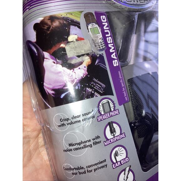 Sanyo Platinum Power Cell Phone Car Kit Hands Free System Motorola Vintage - Picture 2 of 4